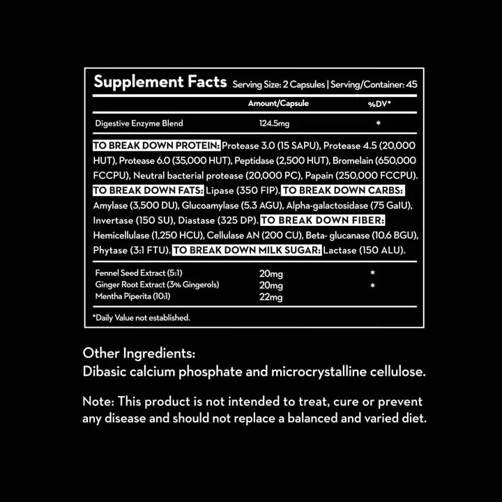 digestive enzymes in Pakistan ingredients